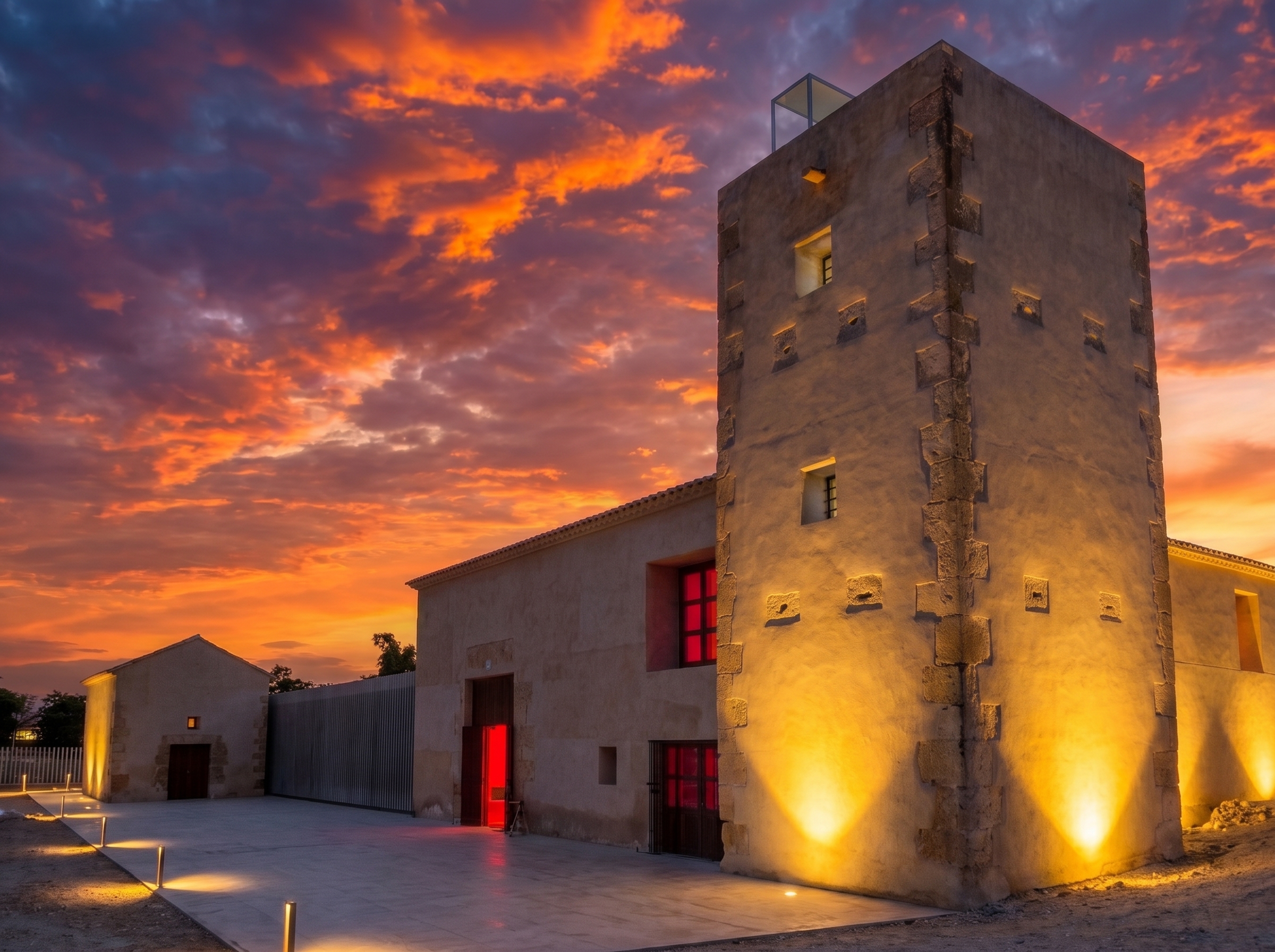 Torre Ansaldo (Nº 02 en el mapa) al atardecer