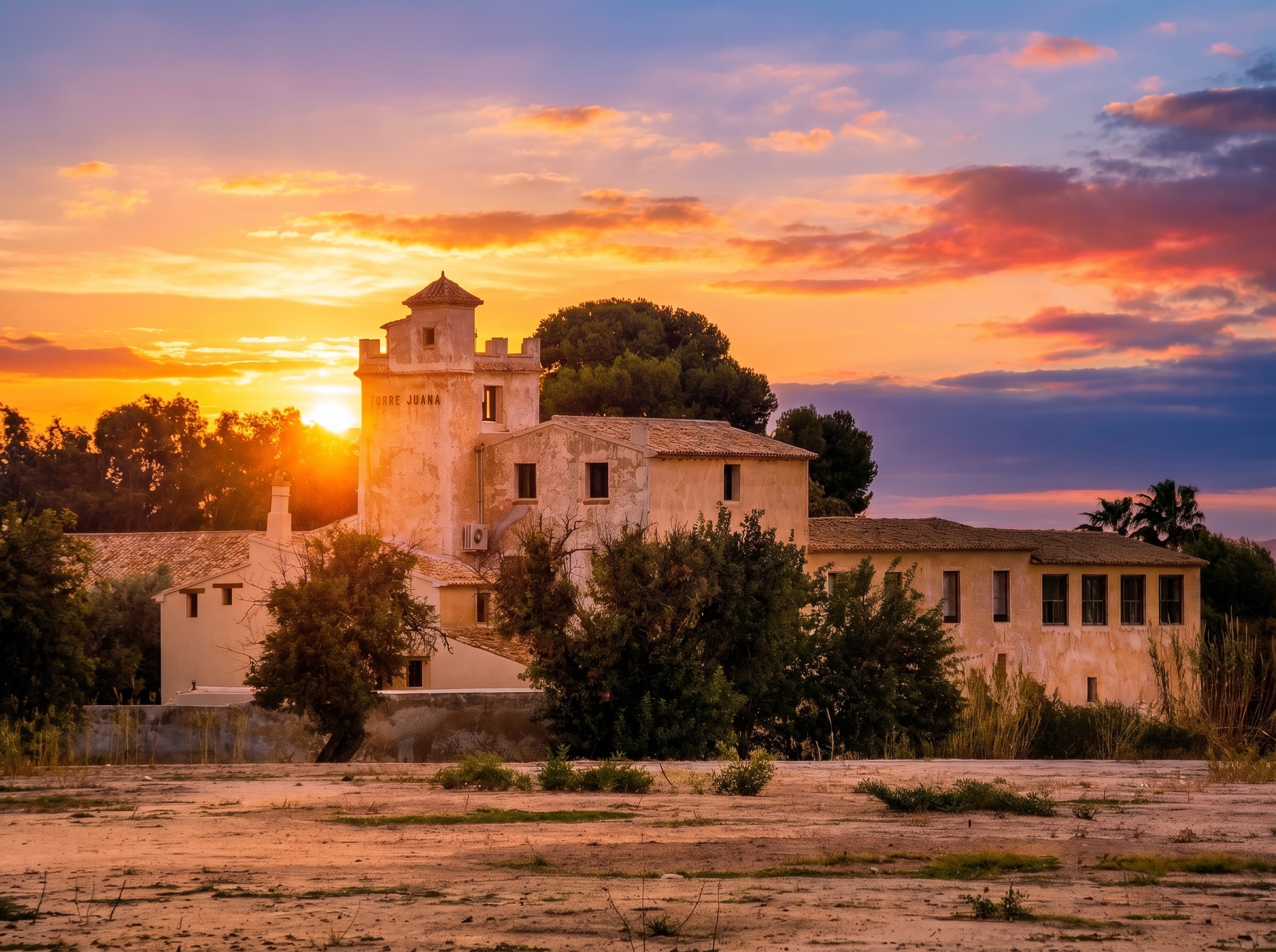 Torre Juana (Nº 11 en el mapa) al atardecer